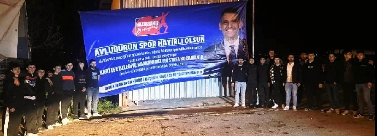 Avluburun Köyü Gençlerine Spor Kulubü desteği Mustafa Başkan'dan